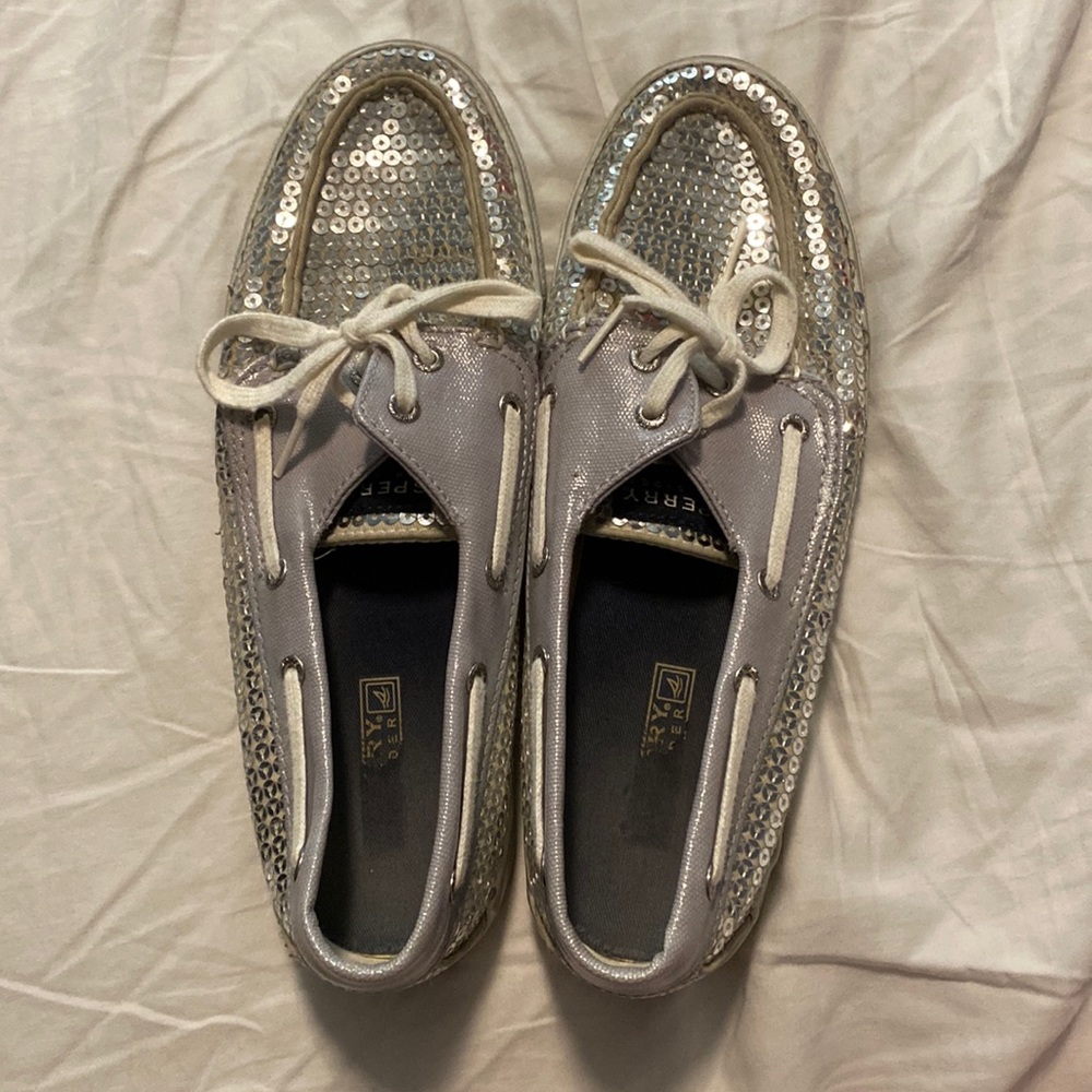 Sequined shoes